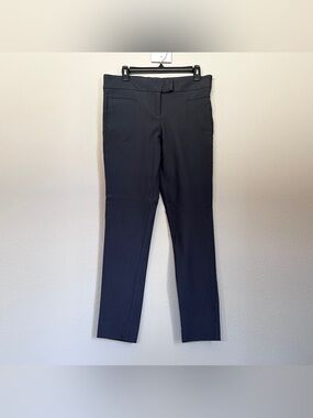Classic Dark Grey Straight-Leg Dress Pants